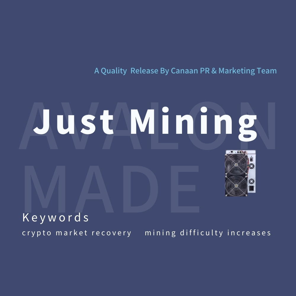 canaanio's tweet photo. #JustMining โ Great Expectations, Seizing Tomorrow
Key words: #Mining difficulty increases, Crypto market recovery
Read the infographic below to learn more๐ฅณ https://t.co/vHvH0EWXLh