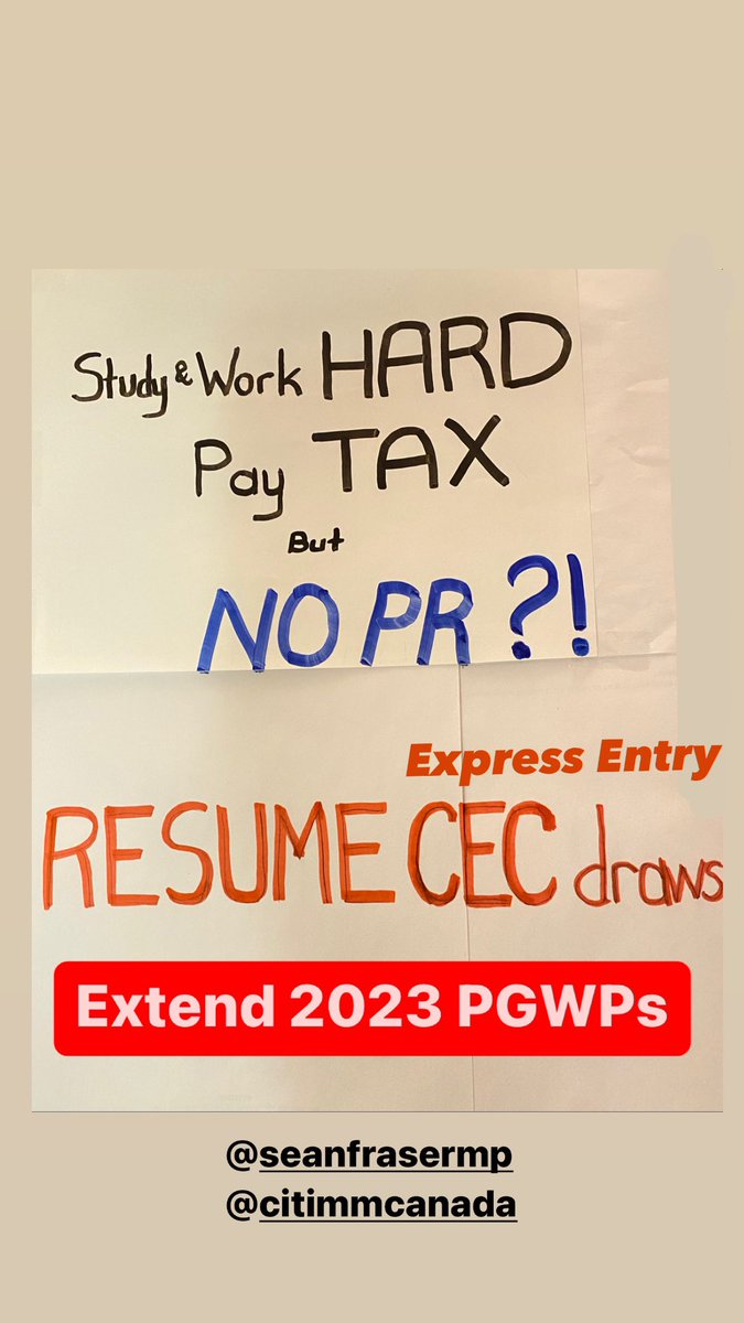 duygu_tasdan_'s tweet photo. We deserve a Happy Holiday too! But Sean Fraser is making our lives uncertain with 0 communication. We’re having anxiety and can’t plan our future. @SeanFraserMP why did you stop EE-CEC draws? Our PGWPs expire soon! We need draws!#ExpressEntry #PGWP @CBCToronto 
@jasrajshallan https://t.co/x2Pmitx3jJ