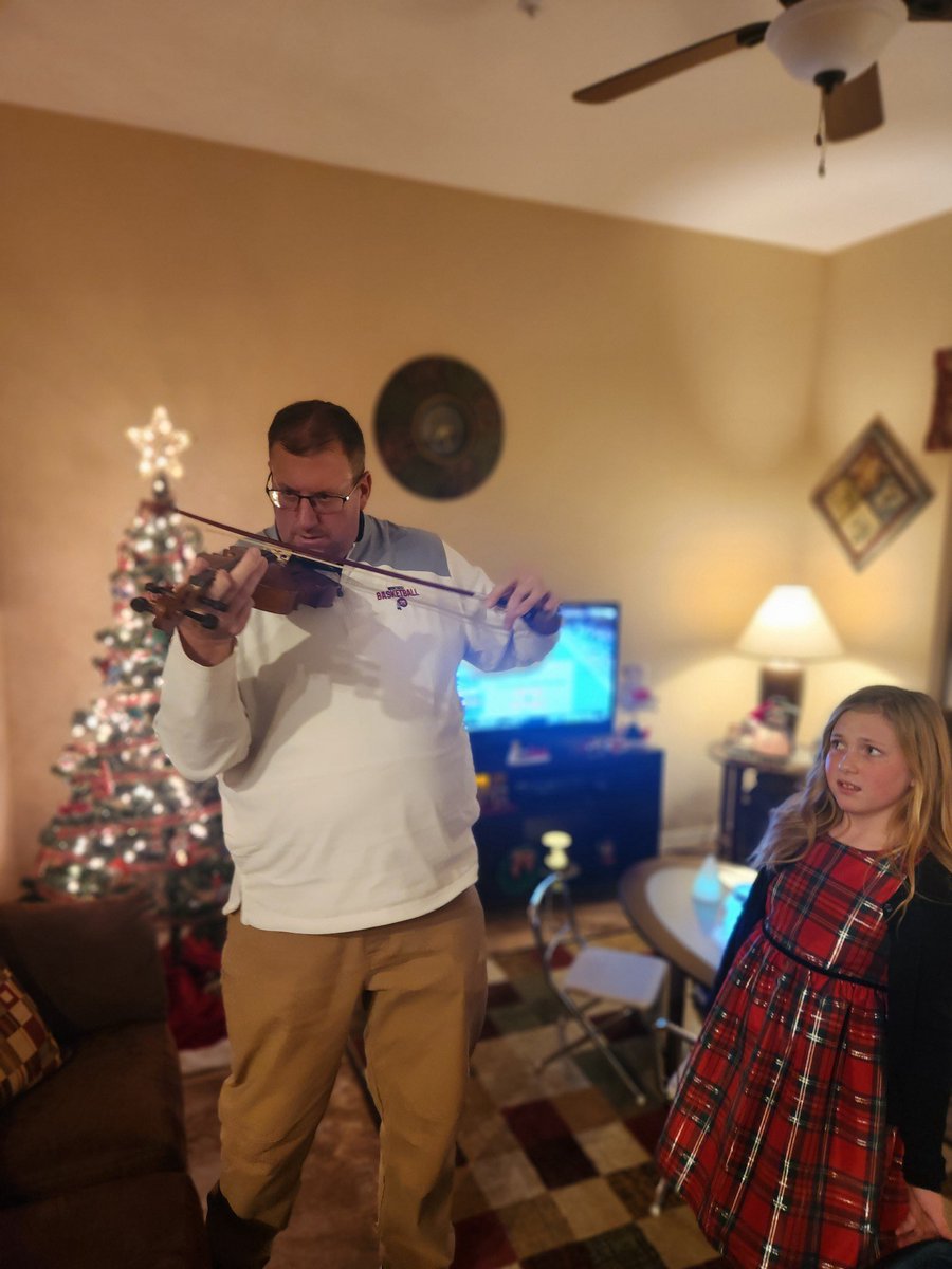 CoachSkiff's tweet photo. Crazy beginning to Christmas Break!  Nieces orchestra concert and private lesson. Then jingle jog with nephew Drew and niece Taylor. They ran circles around Uncle Steve. Can’t wait to see what is up next. https://t.co/HBNX4WcHGA