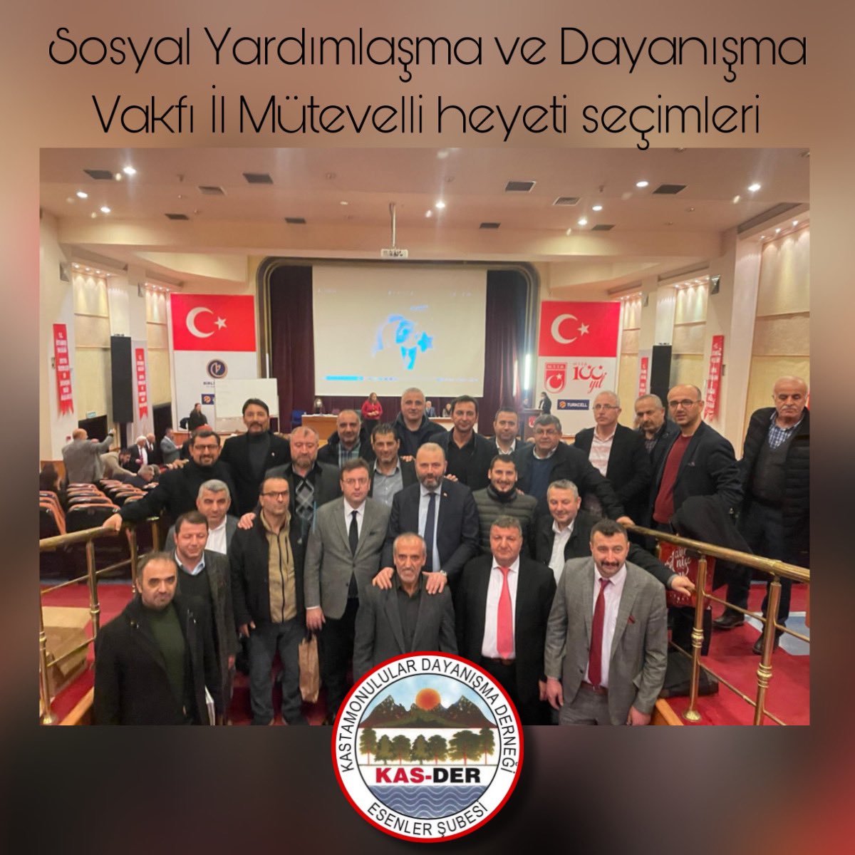 EsenlerKas's tweet photo. İstanbul valiliği Sosyal Yardımlaşma ve Dayanışma vakfı Mütevelli heyetine seçilen Genel başkan yardımcılarımız Kubilay Salihvatandaş ve Mehmet Çamur Başkanlarımıza Başarılar dileriz. https://t.co/kBRgsT5rUO