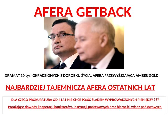 Ewa96629103's tweet photo. @rraczkowska94 czas najwyższy rozliczyć przestępców z narodowej zbrodni #getback z udziałem @uknf, #abris, doradców Prezydenta z #bfg. Machinę zbrodni pokazał #latkowski. Jak długo prokuratura będzie ochraniała przestępców i nie szukała ukradzionych pieniędzy z Lions Bank który nie był Bankiem https://t.co/kzYnxbvjP1