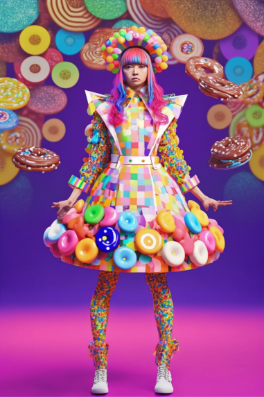 hrathnir7's tweet photo. #AIart #nijijourney #fashion #fashionphoto #artfashion #mode #hifashion #コスチューム #コスプレ
今日はお菓子デザインの衣装です
何故だかボタンがお菓子と同一視されているようです https://t.co/shgagbBWa6