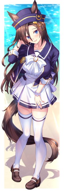 "どう...どうかな?"

エアグルーヴはコラボ衣装も似合ってる!可愛いよ!!!

#ウマ娘プリティーダービー 
#エアグルーヴ 