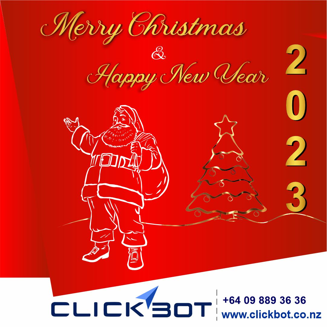 clickbotnz's tweet photo. Wishing you joy &amp; happiness through the holidays and straight through the year. Merry Christmas &amp; Happy New Year! 😍🎁🎈🎅 https://t.co/j43JVWeemq