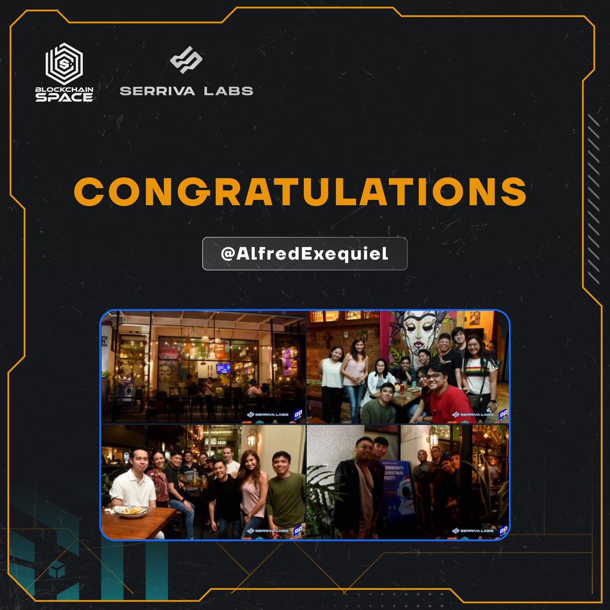 serrivalabs's tweet photo. Announcing the @Blockchain_SPC  x 
Serriva Labs Photo Contest Winners! 🎉🥳

Congratulations to:
@_jkrtfernandez
@mitchanthony__
@Mikuuuuuuuuh
@caramel_rushE
@AlfredExequiel https://t.co/8C9TEEfSld