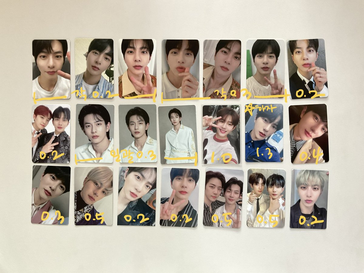 𐚱  ⌇ wts lfb golden child photocards

0.1 = 75
0.2 = 130
0.3 = 180
0.4 = 220
0.5 = 280
0.8 = 430
1.0 = 530
1.3 = 680

⭐ with flaw (dm to ask conditions)

𖥻 daeyeol sungyoon jangjun tag youngtaek bae seungmin baemin bong jaehyun bongjae jibeom donghyun joochan bomin