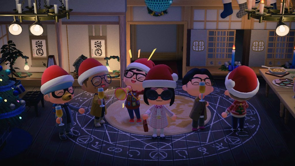 IslaToHo's tweet photo. Siempre es un placer recibir visitas en #IslaToHo 🎄☃️ No hay mejor lugar para celebrar en estas fiestas #ACNH #AnimalCrossingNewHorizons #animalcrossing #IslaToHo #NintendoSwitch https://t.co/CY2eWyPfaa