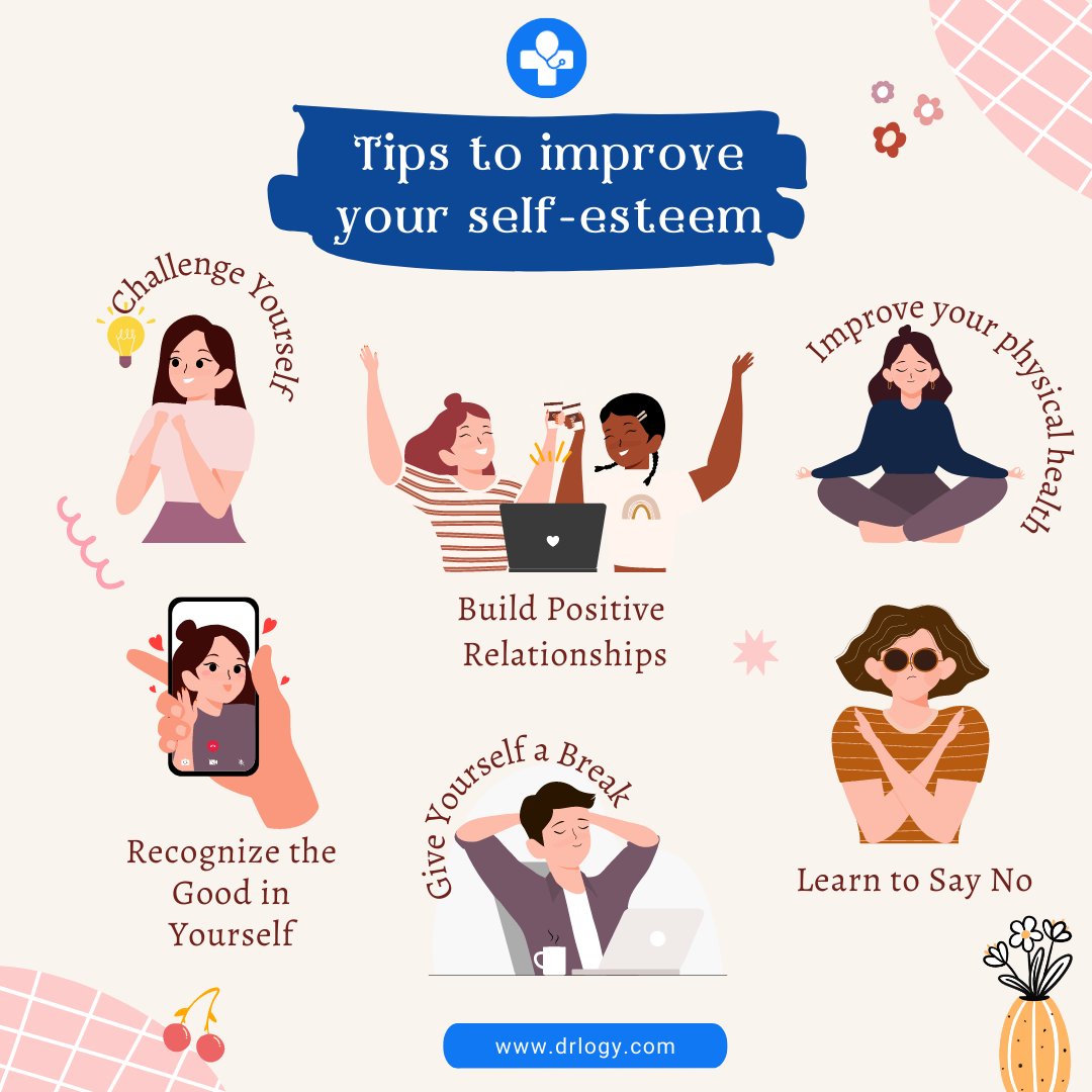 Drlogy_'s tweet photo. Self-esteem is important because it heavily influences people's choices and decisions.
visit for mental health care related information: https://t.co/FhSccunWfW
#SelfCare #selfesteem #selfesteembuilding #selfcaretips #selfesteemtips #mentalhealth #selflove #health #drlogy https://t.co/gBKq9EZ166