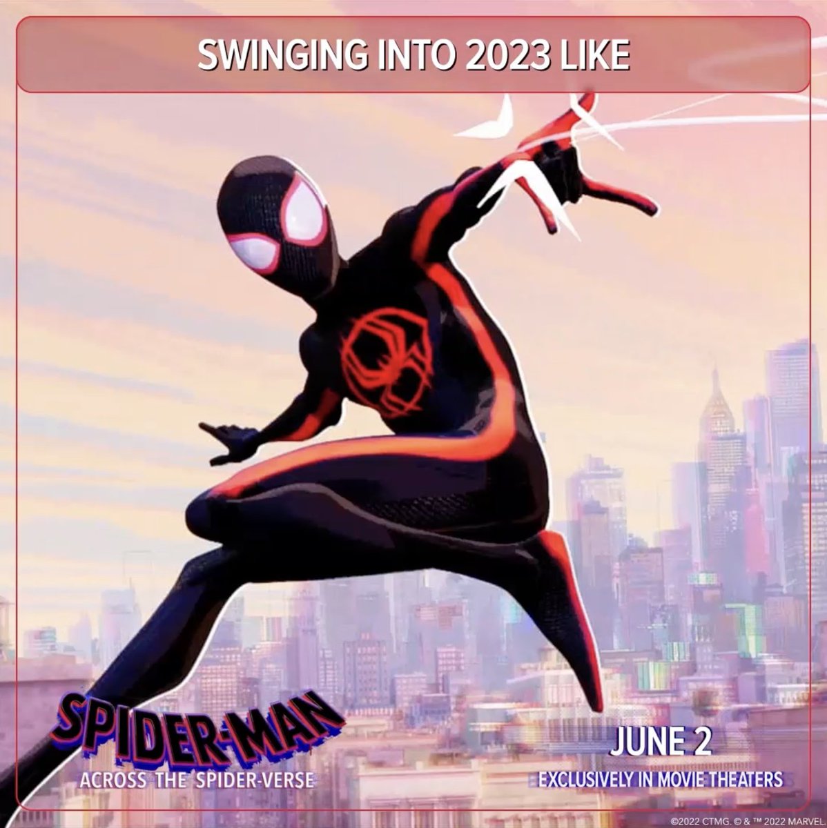 New poster for Spider-Man: Across the #SpiderVerse - in theaters June 2.