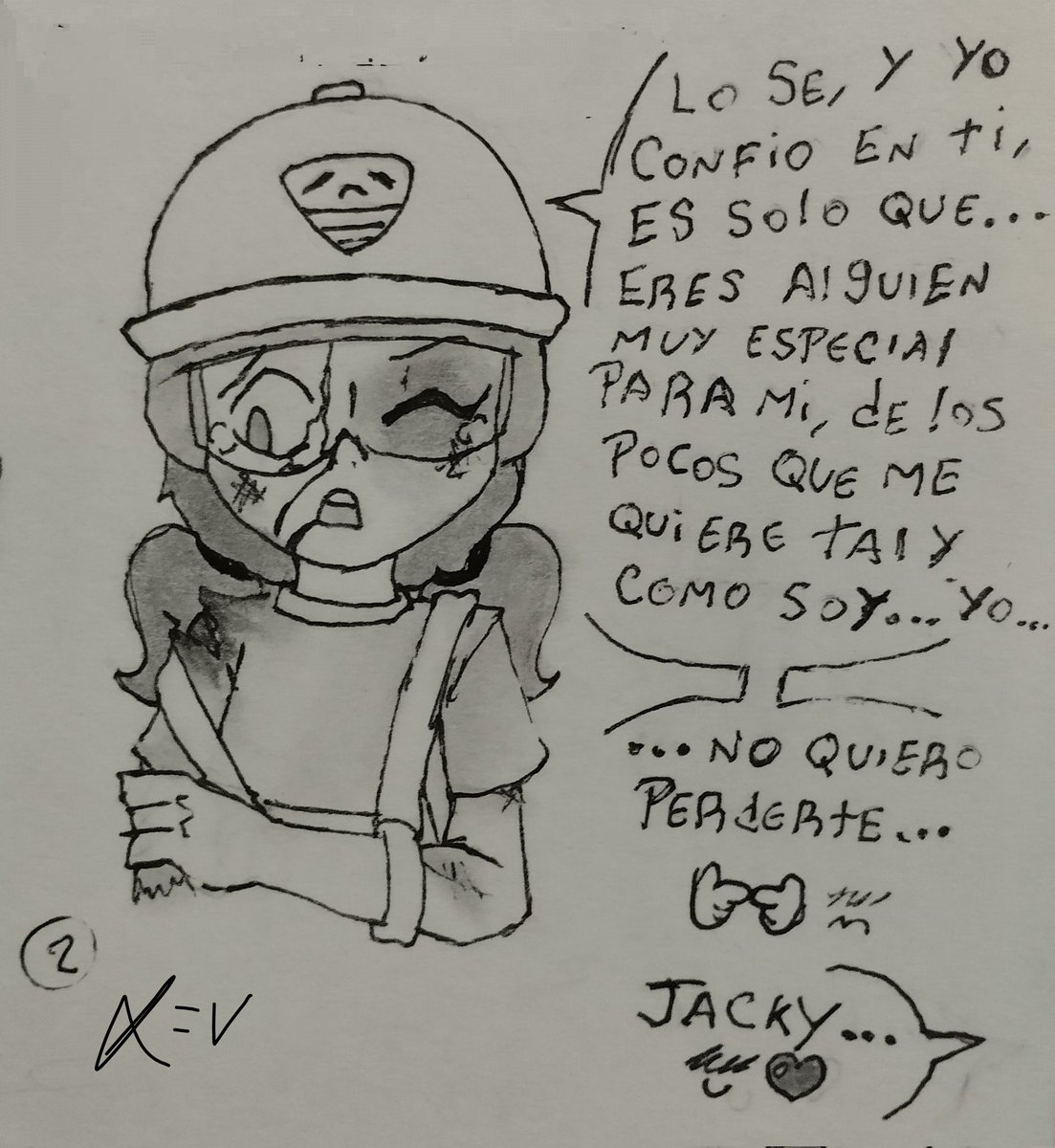 Ezeroblack32's tweet photo. Bueno, quería hacer un minicomic, mañana hago la continuación :3
(Pd: a veces hasta me provoca escribir un fanfic de estos dos :3 solo que no tengo una buena idea para hacerlo)
#brawlstars #brawlstarsfanart #Jacky #Buster #JackyxBuster #fanart #love #art https://t.co/yMJXd3K7xp