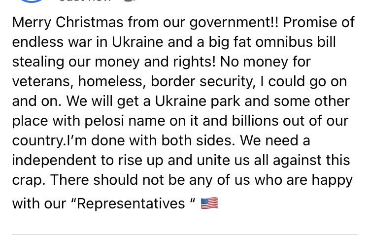 gramps586's tweet photo. @PatriotCause1 @Cher3383Simone I’m so sick of them all.I want #SingleIssueBillsOnly .Need to fund gov then just fund https://t.co/KAhJI4LcgR this point I’m looking for a independent to rise up and unite us all against the https://t.co/vubXXHGIpi can anyone from either side be happy with this. https://t.co/aQZ9yjDtFg