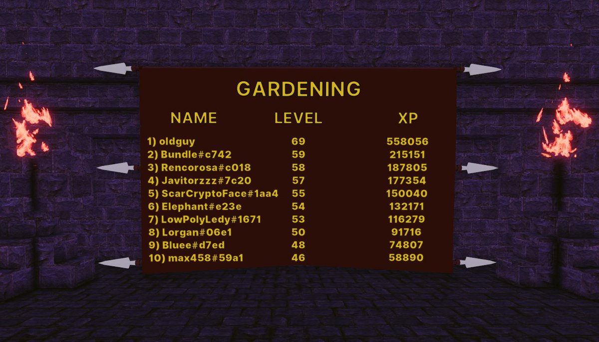 🎉Congratulations to Temple Champion @oldguydcl on reaching gardening level 🍉69🍍