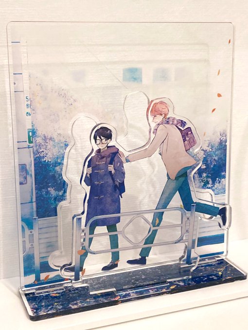 みて…!これは試作品…!なんだけど、かわいいから載せてしまう…実際に印刷されるやつは、由井君両目あります(ストアの画像と同じ。) 
