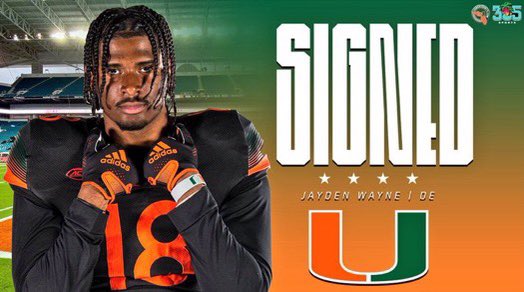 courtneywayne4's tweet photo. My mom heart is full🧡💚Yesterday morning, my baby signed and committed to join the University of Miami. I could not be more proud of him and can’t wait to watch him take on the world!!! @CanesFootball #GoCanes @JaydenWayne8 https://t.co/hQPAW1LZzp