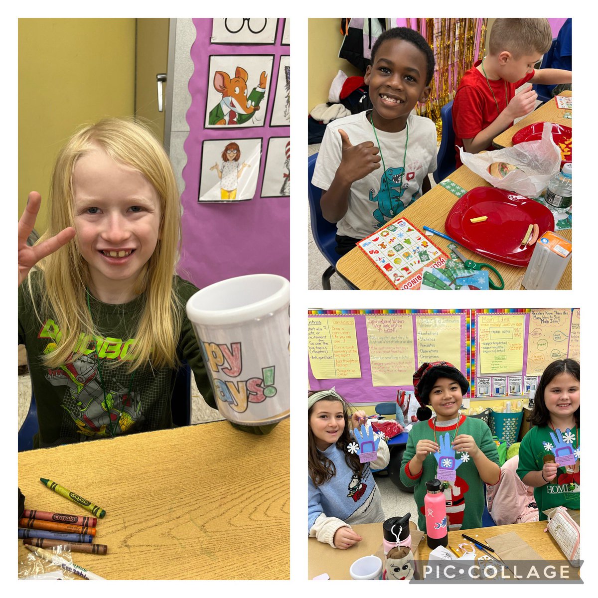 MrsCMema's tweet photo. Simply having a wonderful Christmas time! Thank you to our fabulous class volunteers today for throwing us such a fun holiday fest! 🎄🎅🏼❄️🧣 @NewMonmouthElem #MTPSpride https://t.co/8nTR7joqyx