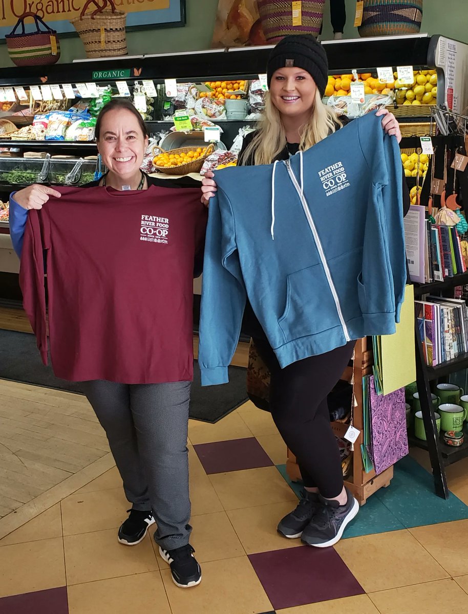 FRFoodCoop's tweet photo. Co-op swag is the perfect gift for friends and family near and far! Throw in a gift card and everyone is happy. #CoopsRock #FRFC #LoveLocal #PlumasSierraCounty https://t.co/FqnGWaY74T