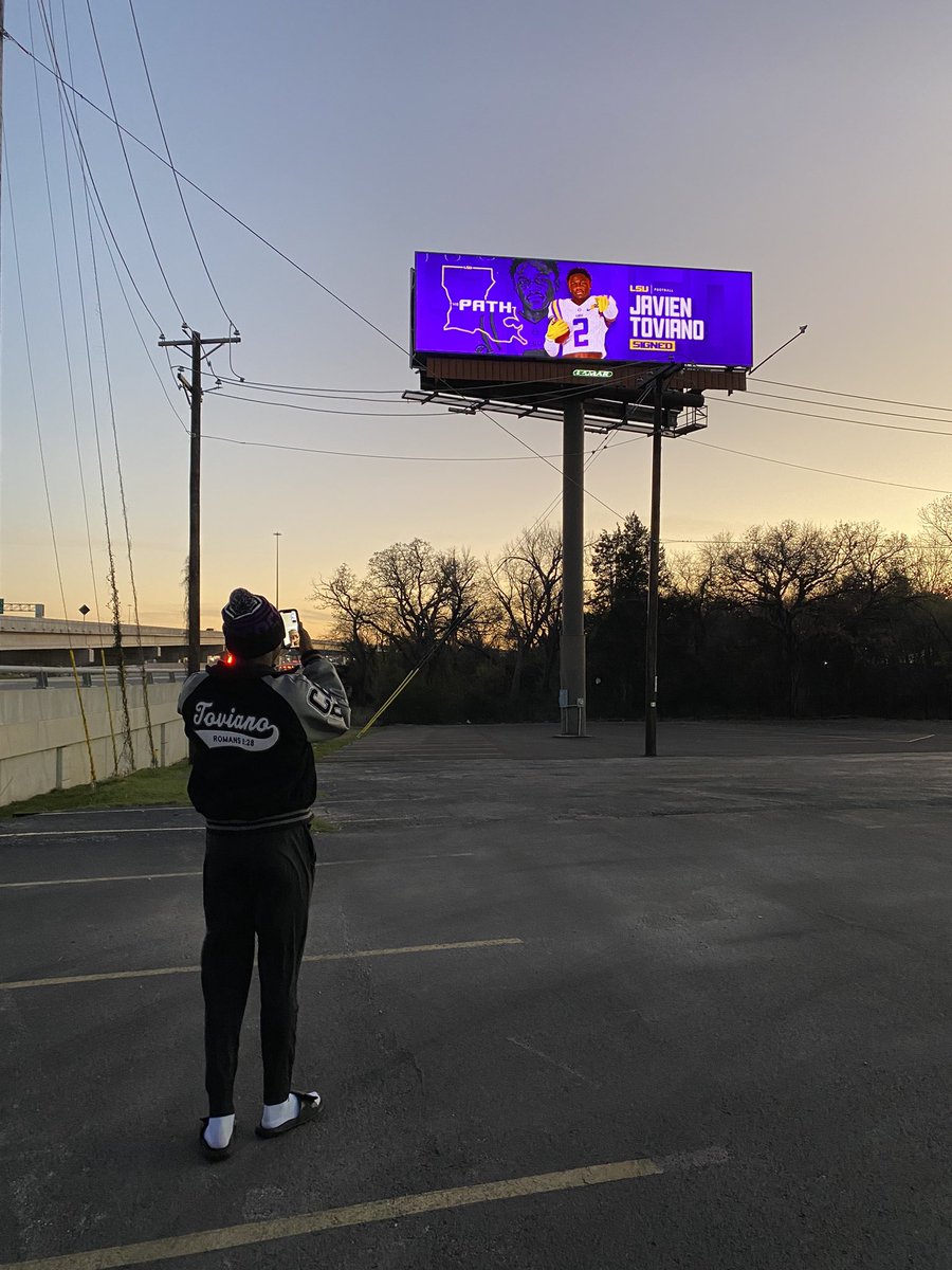 <a href="/LSUfootball/">LSU Football</a> showing the love in the great city of Arlington :)