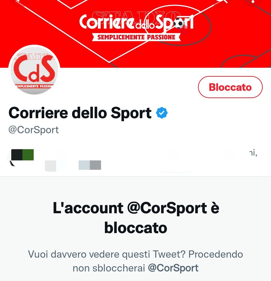 Bye bye @CorSport #BloccaIlCorriere