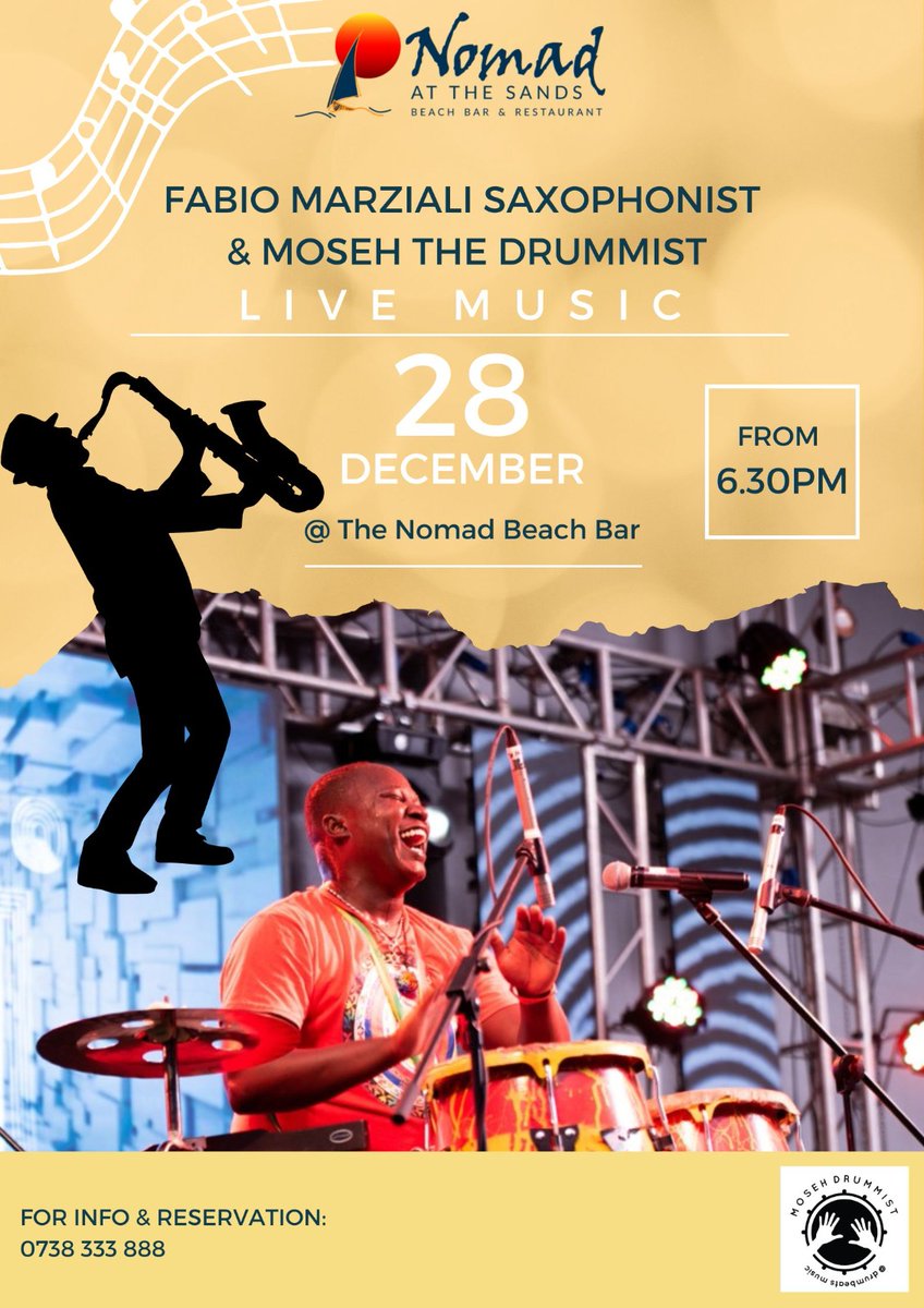 MosehDrumist's tweet photo. Here is our 🇰🇪 East Coast To West Coast Tour Calendar.,
Come We Have A Good Time Together.
#MosehDrummist🇰🇪 #DrumStar🇰🇪 #Dance #HouseMusic #Amapiano #EDM #afrohouse
#Beach #Kenya #Africa #TembeaKenya #Sunrise #Sunset #Kilifi #Lamu #Watamu #Diani #mombasa #GoodvibesOnly #Stars https://t.co/F5x93OrSBA
