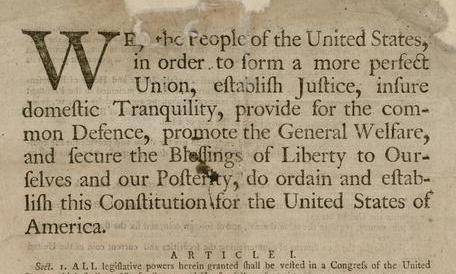 BrianScott12345's tweet photo. @elonmusk I just don't see the correlation between today's spending bill, Mitch McConnell's view of what our priorities are, and this document, the preamble of the Constitution https://t.co/sEZ3zPP8s6