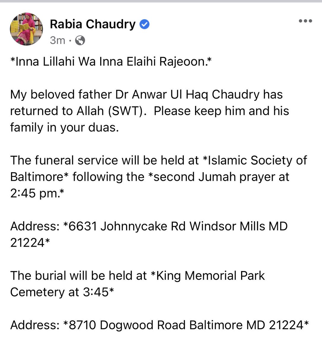 rabia O'chaudry tweet media