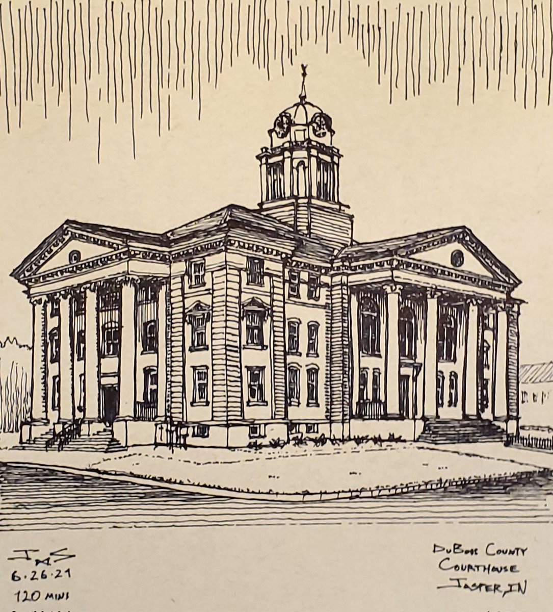 DuBois County Courthouse in Jasper, IN

#sketch #architecture #design #traditionalarchitecture #civicarchitecture #indiana #indianaarchitecture