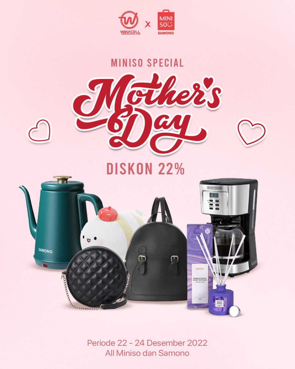 Yukk pumpung lagi diskon nih Miniso di Wikacell Gadget Mart , All Miniso dan Samono ( tanpa minimal pembelian ) 

#miniso 
#wikacell
<a href="/yusufgunawan/">Yusuf Gunawan</a> 
<a href="/kepanjen_kita/">#WalikotaKepanjen</a> 
<a href="/infomalang/">Info Malang</a>