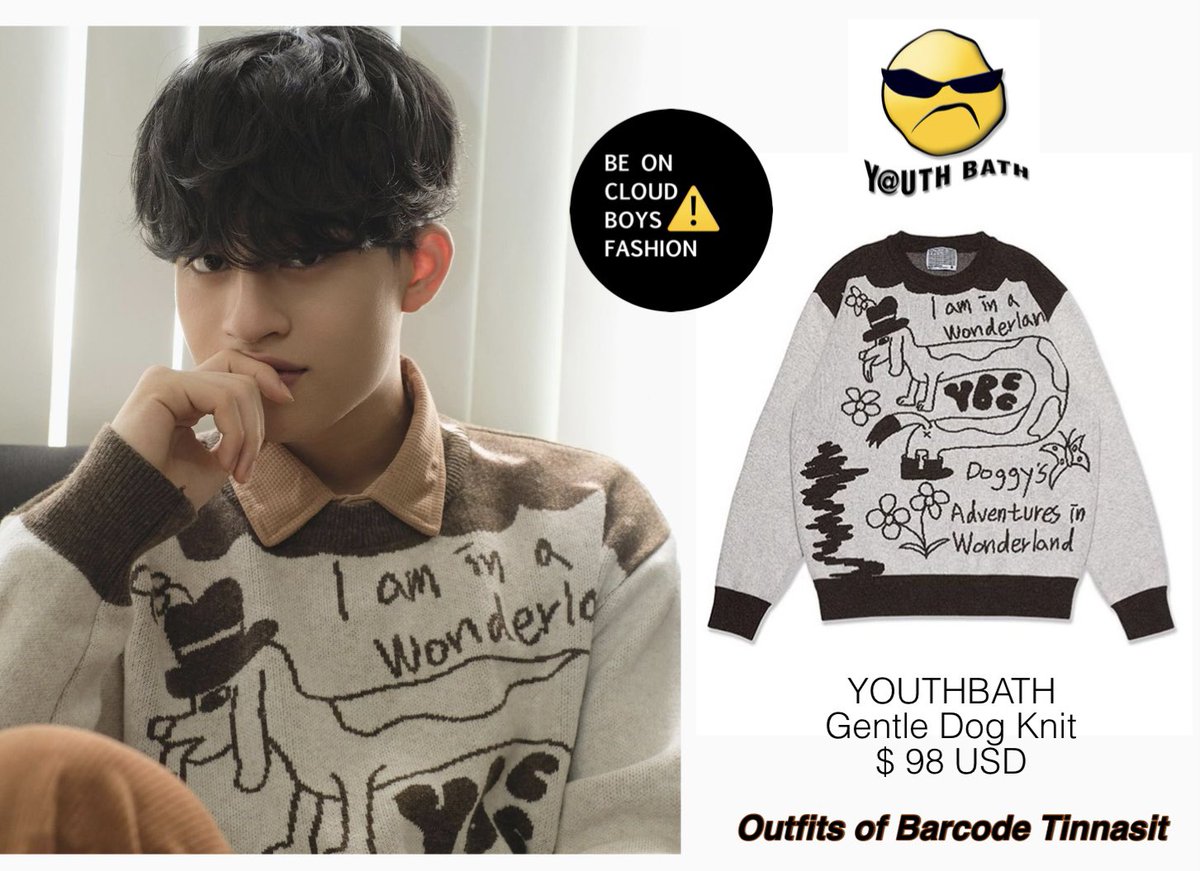 BOCboys_fashion's tweet photo. 221221 @BarcodeTin at #SoundCheckxBOC 💜🤎
YOUTHBATH Gentle Dog Knit $ 98 USD
#barcodetin #barcodetinnasit #BOCBoys_fashion https://t.co/lGKQJjxgNv