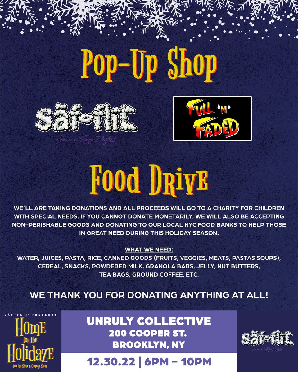 haveasafeflit's tweet photo. Line up and vendors for next friday ! 
Free event but we are taking donations and food for charity/the homeless shelter we cook for. 

See ya there 

#haveasafeflit🛩️ https://t.co/1nH5AqRf1I