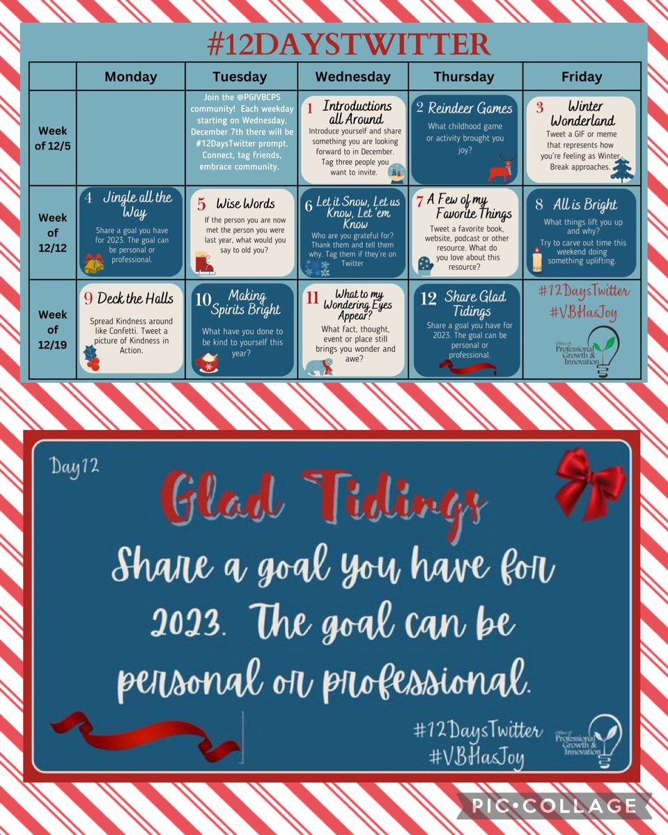 Soscia_Art's tweet photo. Day 12: This year I WILL complete and pass my first two #NBCT components! Made a digital vision board to bring this into existence. Now I need to dig in and focus on my students, the task, and writing! #VBHasJoy #12DaysofTwitter #NBCTcandidate #OneBiteAtaTime https://t.co/L1oc2G7DoM
