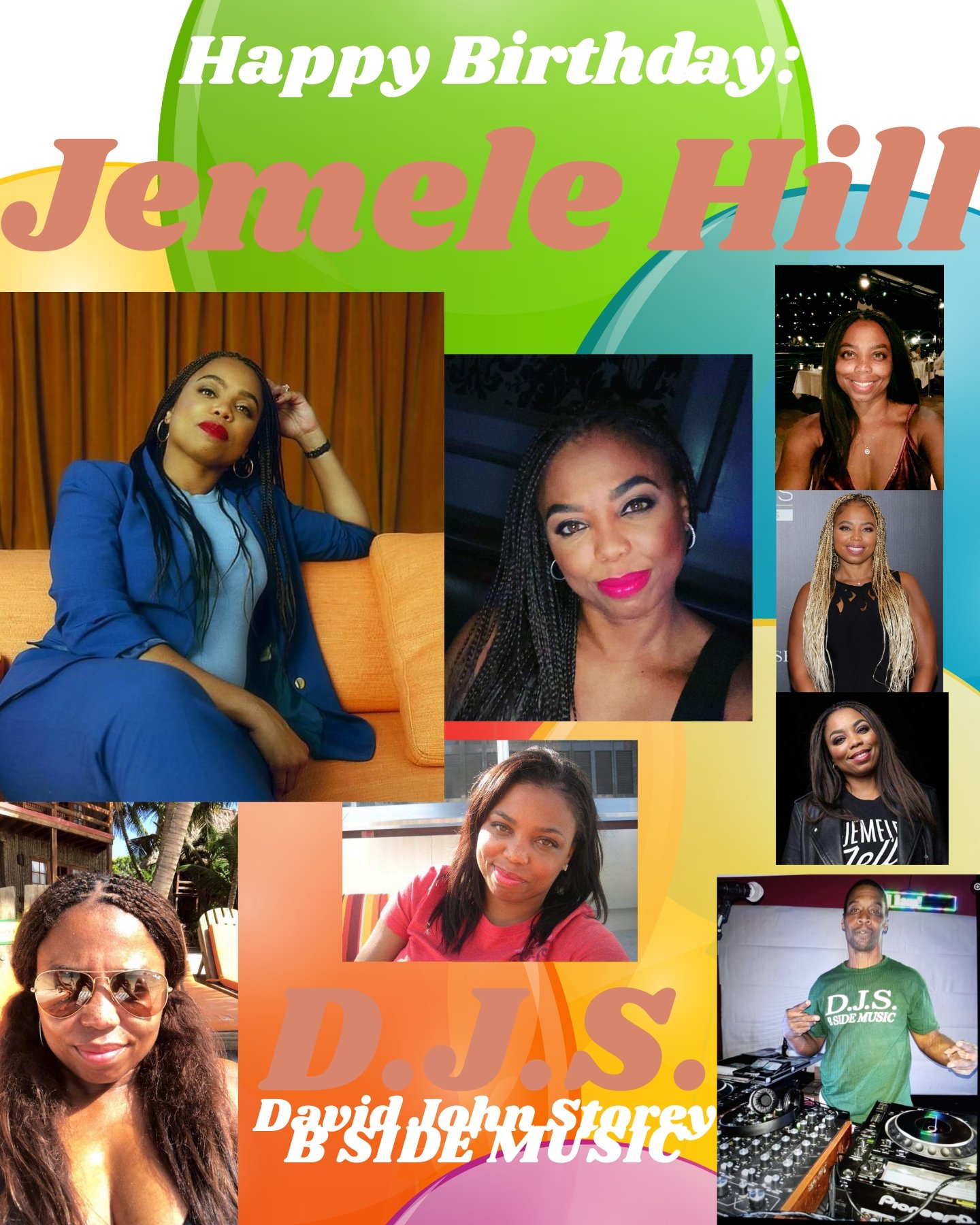 I(D.J.S.) taking time to say Happy Birthday to Journalist: \"JEMELE HILL\"!! 