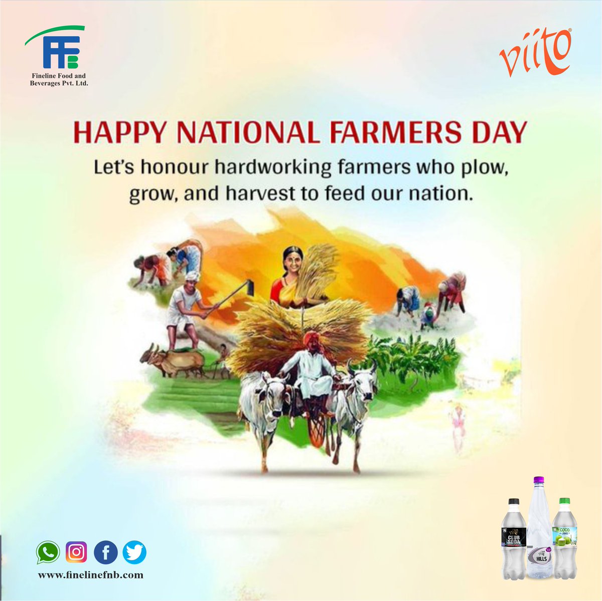 Viitoffb's tweet photo. Let this National Farmers Day be the opportunity to understand the role and importance of farmers by making ourselves aware about the sacrifices of farmers. Let us know about the day in detail. #viitochankaar #viitococojina #viitohills #viito #viitojuices #nationalfarmersday2022 https://t.co/dAl7eYOgaA