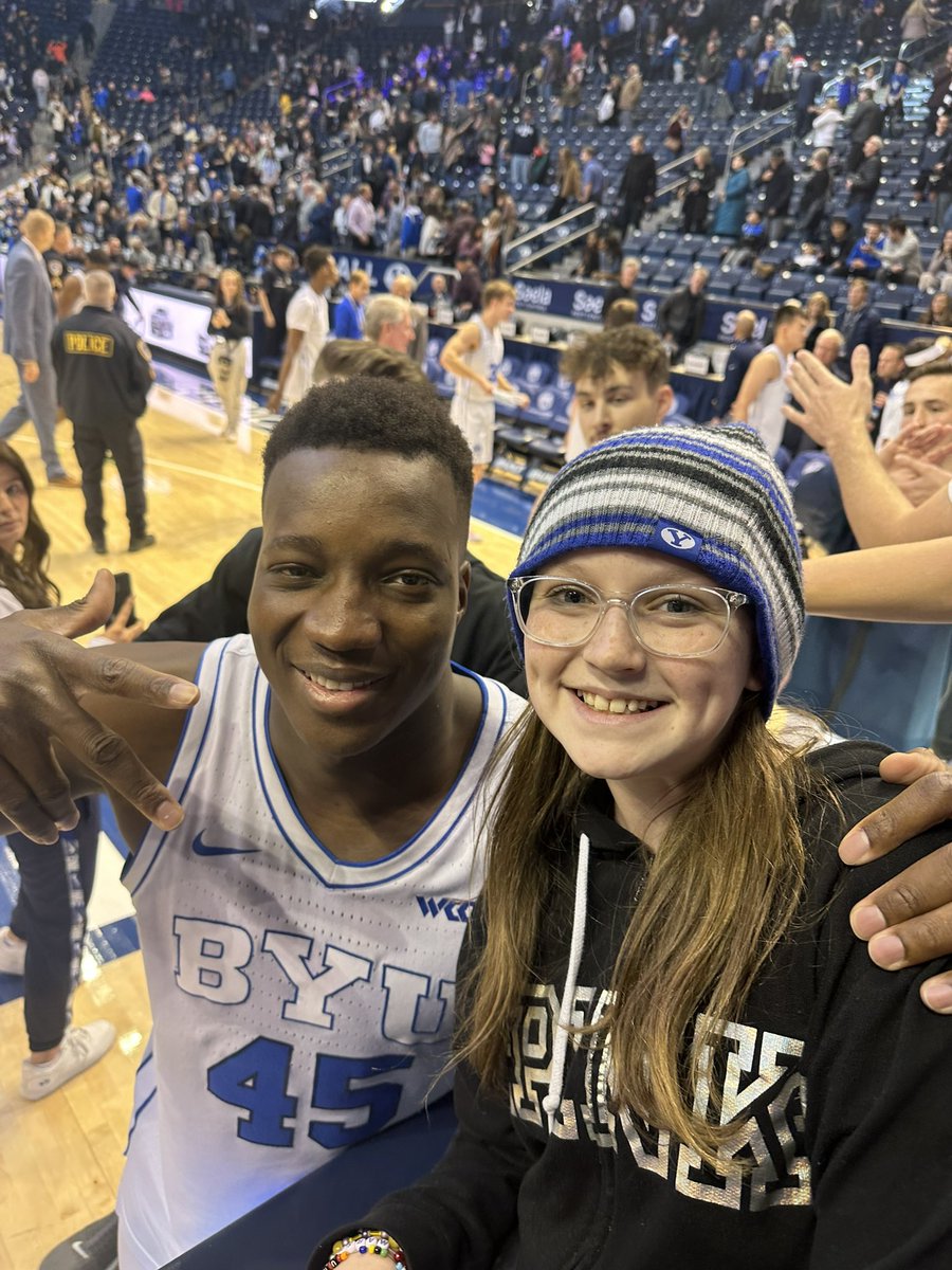 byujosh37's tweet photo. @byubasketball enjoying watching the cougs!  Beat Weber! https://t.co/NaVT2kGHff