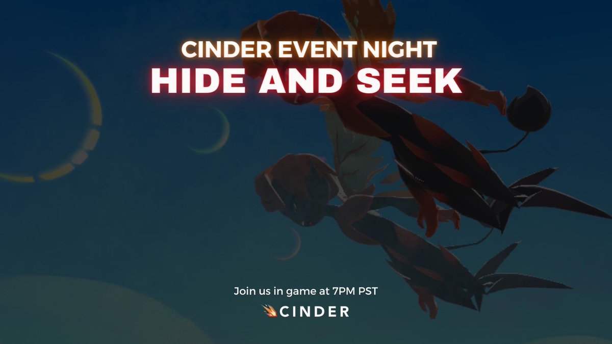 Let's play hide and seek with a twist! 

See you tonight at 7PM PST. 🏆