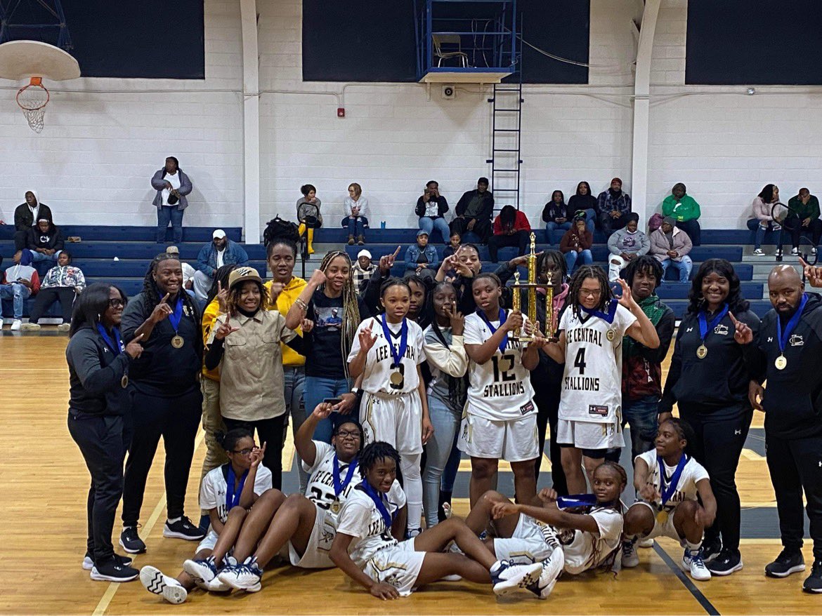 LadyStallionWBB's tweet photo. WE ARE THE CHAMPIONS 🏆. Congratulations to our JV Lady Stallions for winning the Christmas Tournament. We had two young ladies that made the all tournament team, Janiya Slater and Serenity Williams and the game MVP Eniya Goodwin. I’m so proud of these ladies. #Stallionbasketball https://t.co/PlaeUoBfTz