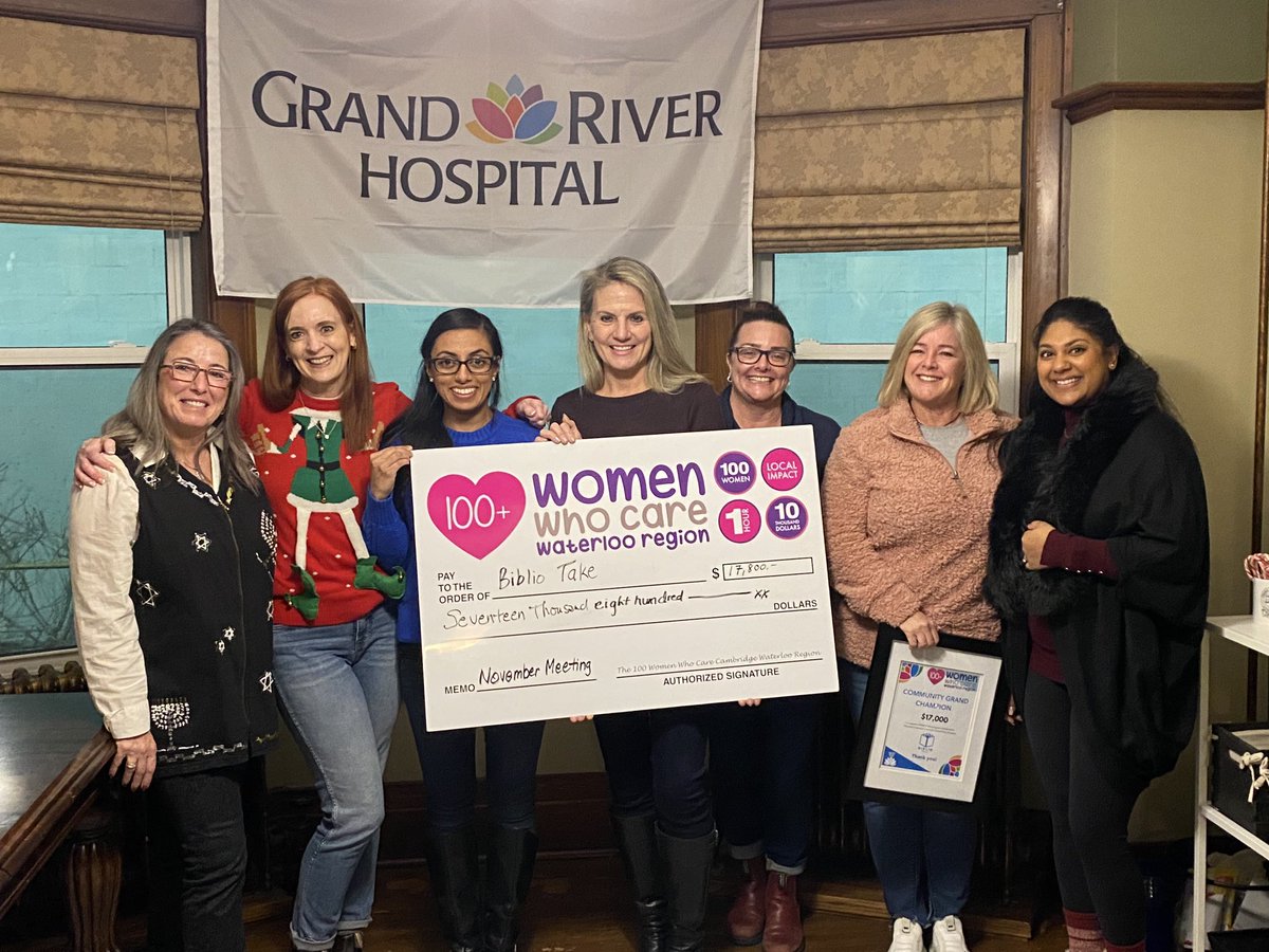 jeffchase_'s tweet image. Tonight 100+Women Waterloo Region donated $17,800 to Grand River Hospital Foundation - Biblio Take. These monies will go a long way in supporting the NICU unit and the families/babies in our region.Congrats!! ⁦@GilThompson_1⁩ ⁦@Anna_Iacobelli⁩ ⁦@lindsaykennyTD⁩