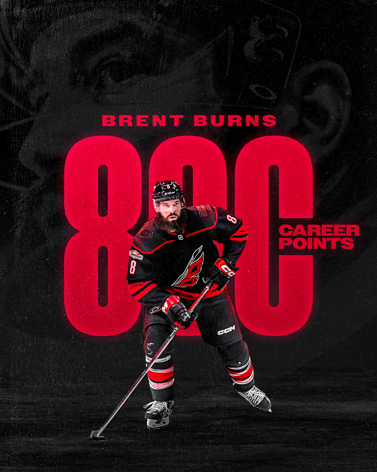 Brent Burns hockey Paper Poster Hurricanes 3 - Brent Burns - Magnet