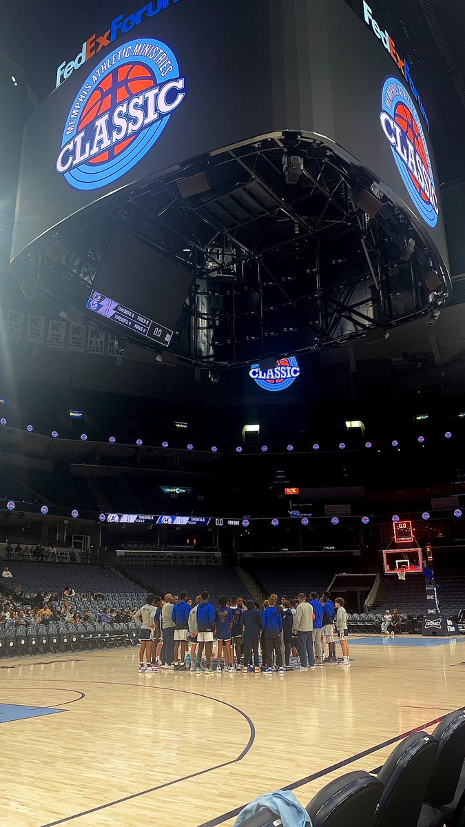 This might look like “no big deal” BUT this pre-game devotional and prayer at the #MAMClassic is being led by a former MAM kid, now a MAM Coach and mentor. His life was changed by Jesus and now he is leading others in that same journey. #Proud