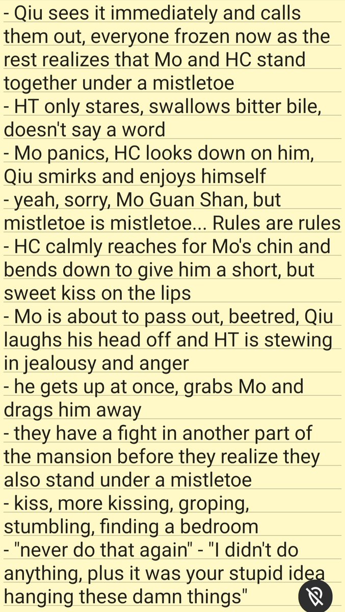 Lum_Cheng's tweet photo. Here's a stupid idea I had for a super short 19 Days Christmas oneshot lol
Not that I would ever actually write it XD #tianshan #chengmo https://t.co/LqKLAovzjP