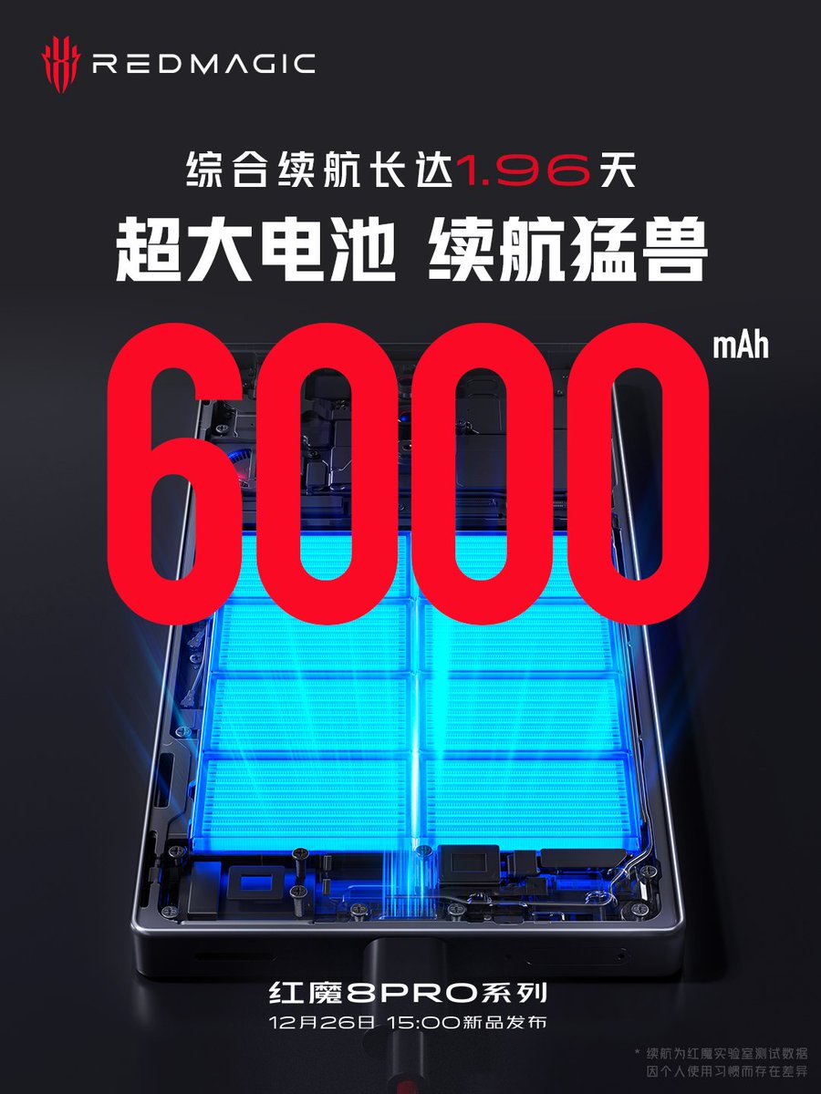 TECHINFOSOCIALS's tweet photo. #REDMAGIC8Pro SERIES WITH
•6000MAH BATTERY / 80W⚡
•5000MAH BATTERY / 165W⚡ https://t.co/UVh8YirKIi
