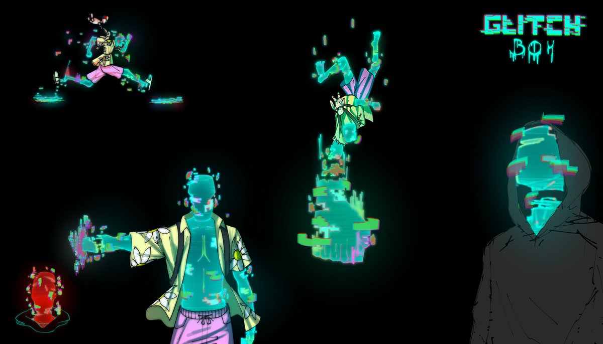 wa_x_zuri's tweet photo. [Main OC] Glitch Boy #art https://t.co/IKjcxmi5aX