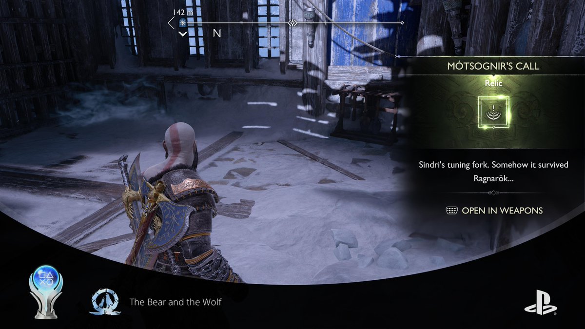 BatJohn04's tweet photo. God of War Ragnarök
The Bear and the Wolf (PLATINUM)
#PlayStationTrophy #PS5Share, #GodofWarRagnarök https://t.co/I38VohdHLN
