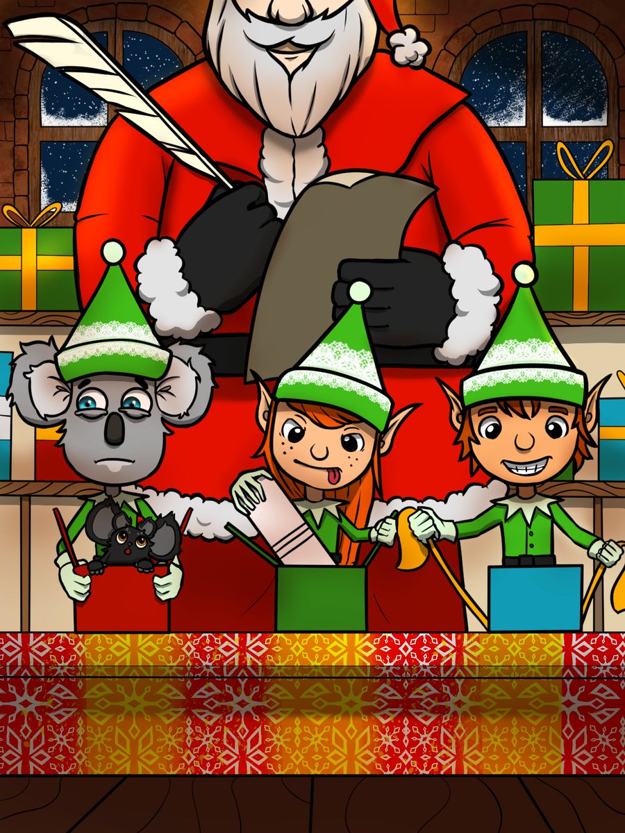 GenRascalNFT's tweet image. Out of the cold and into the workshop? 

The Rascal stumbles upon a peculiar factory where elves wrap gifts effortlessly. All the while a giant bearded man in a red coat supervises them . . .

#nft #nftart #illustration #generationrascal