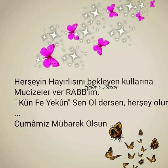 GÜNAYDIN 
Hayırlı cumalar arkadaşlar 🙏☀️🌙