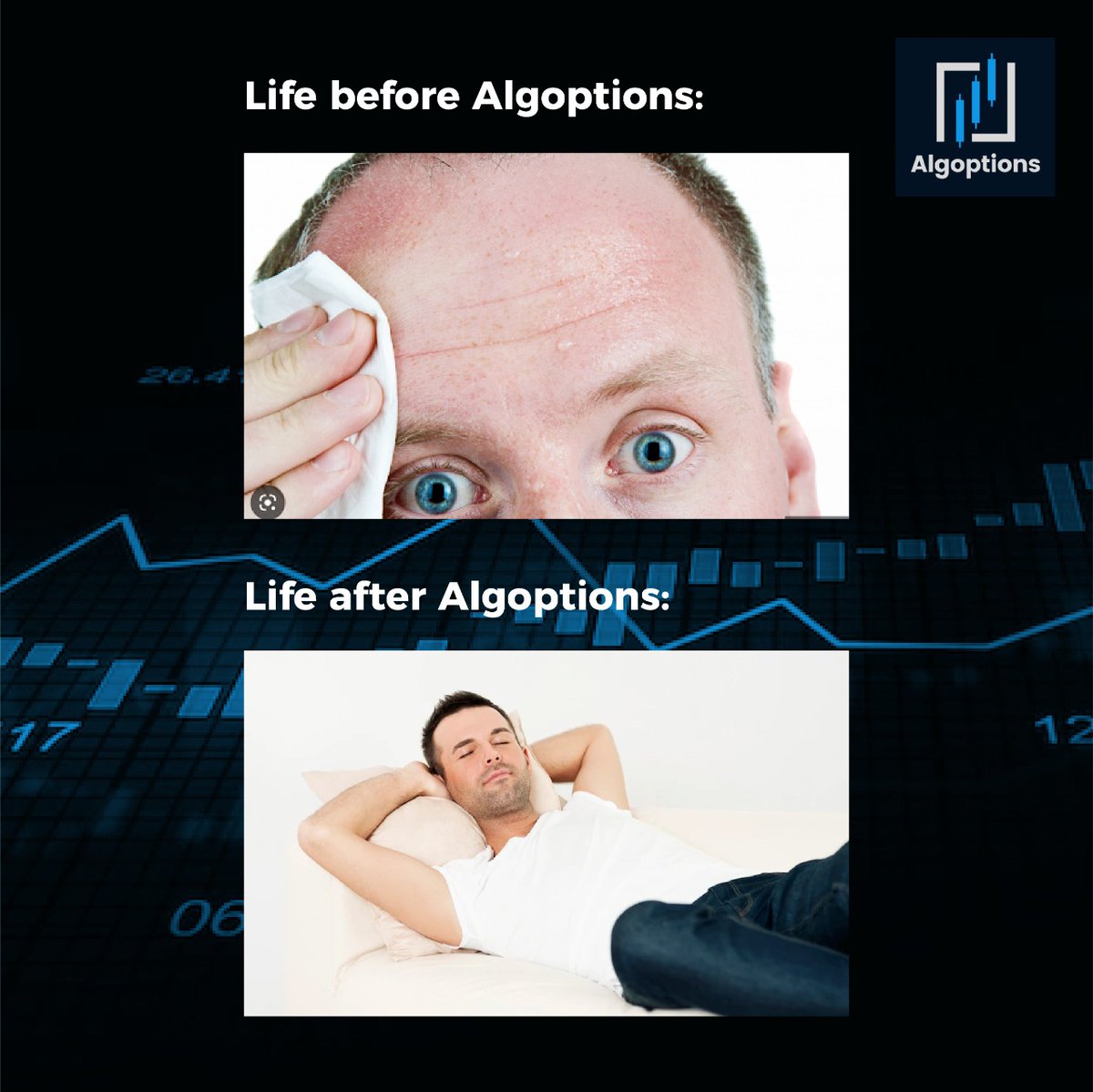 algoptionsAlgo's tweet photo. When you want to earn stock-like returns while investing less money, choose Algotpions. 

Visit our website to learn more: https://t.co/sXuMWkBDuk

 #algorithmtrading #algobasedtrading #tradingbots #bots #riskreturntradeoff #portfoliobalancing #smartmoney #triedandtestedway https://t.co/eArftJTktY