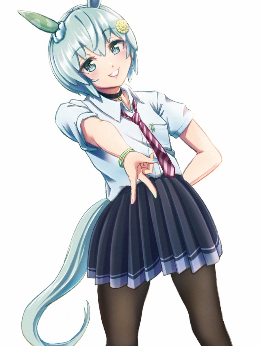 セイウンスカイ(ウマ娘) 「全体とストッキング差分 」|アヅキ🎨4/16ダービーガールズ8のイラスト