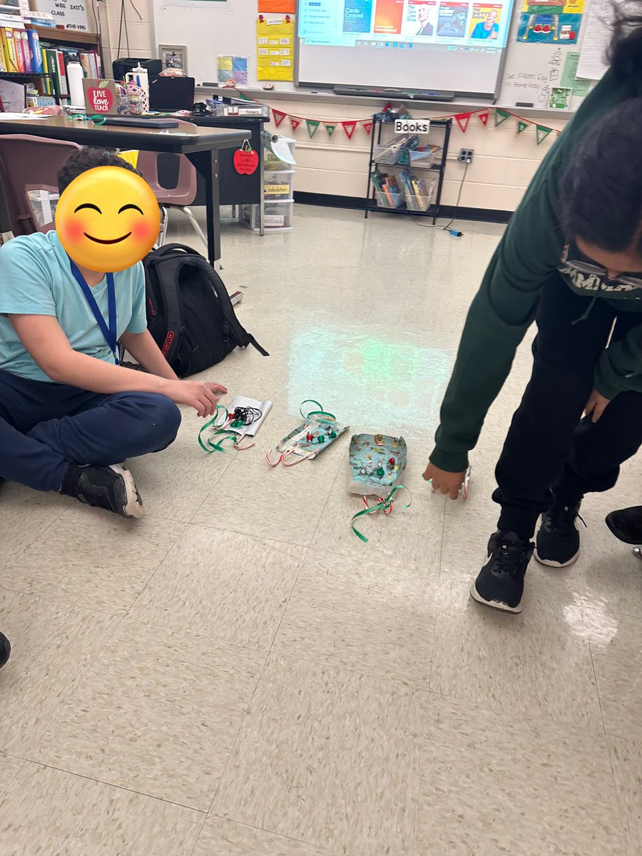 STEM, but make it festive! My scientists built sleds that defied the laws of friction, gravity by applying their knowledge of forces and motion! 🎁 #stem #science #SpecialEducation