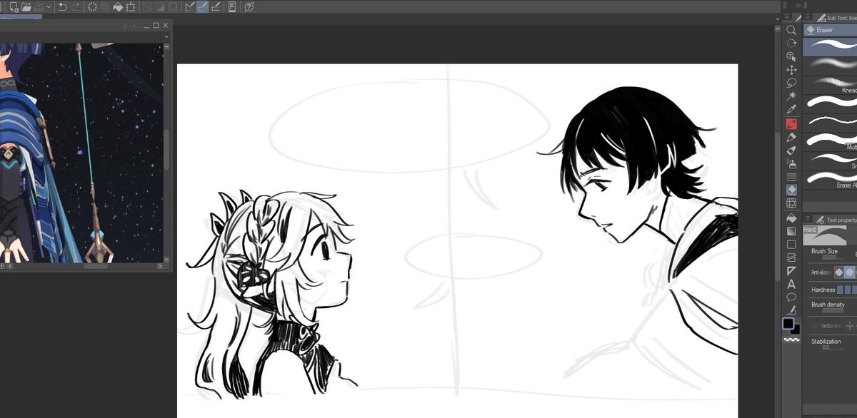 nabbulet's tweet photo. wip (totally didnt redraft this single entire page four times in a row) https://t.co/OpiKplCrEW