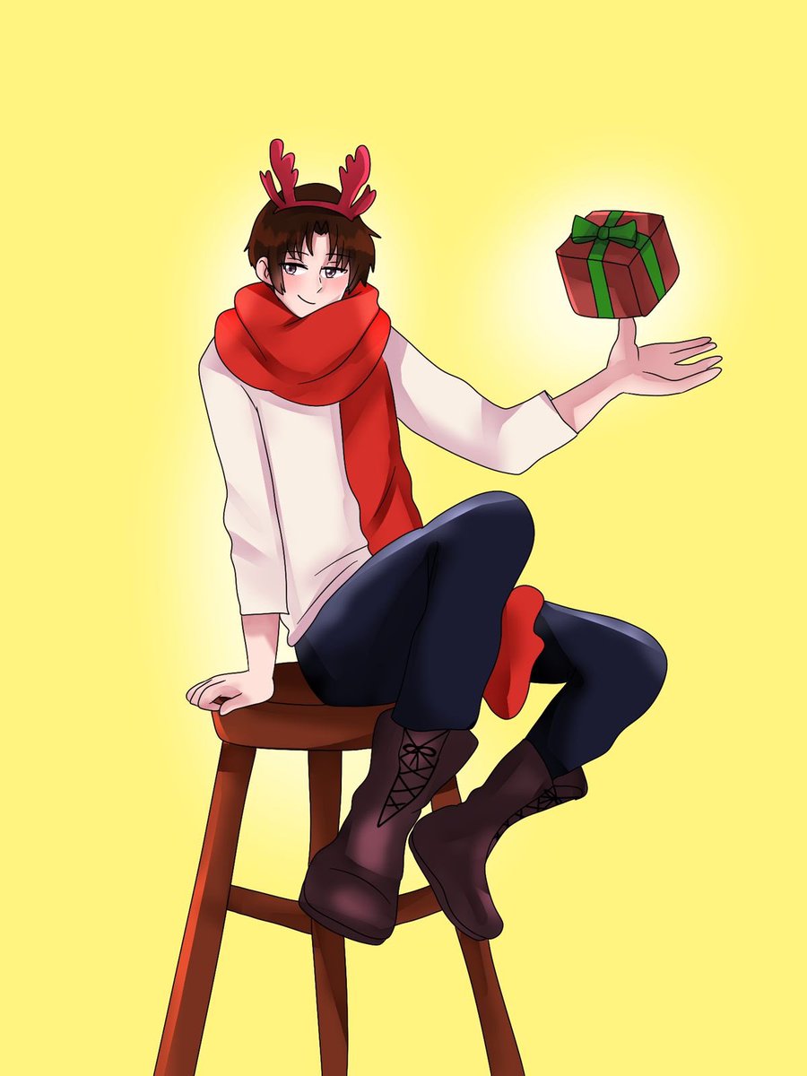Ryuu_mix's tweet photo. Hi Hi reindeer Ryuu who was sent by santa @ZzimiH to gift to u @Deko_Kyu #KyuArt #zimi_SS2021 hope you enjoy your gift with help from @JeuToons @Fwogghetti ❤️❤️ https://t.co/DybkzcY2rl