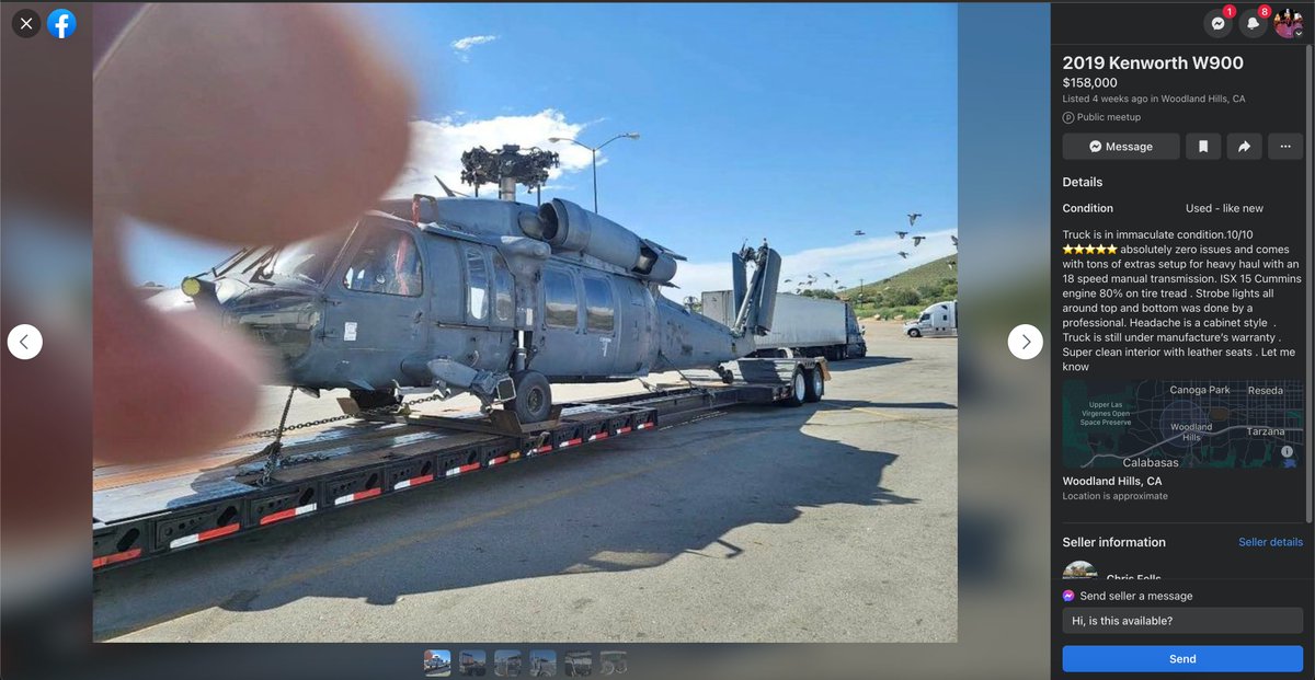 went on fb marketplace mf selling a chopper